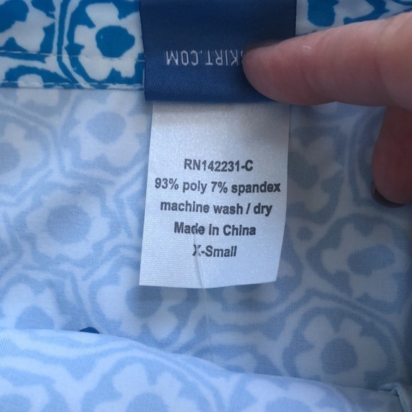 Rip Skirt Hawaii Blue Betty Wrap Skirt Mini Skirt Swim Coverup Size XS NWT - Picture 5 of 9